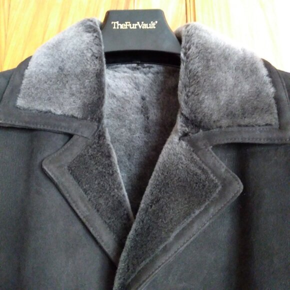 NWOT The Fur Vault Men's Brown Shearling Coat Size Medium - Picture 2 of 12